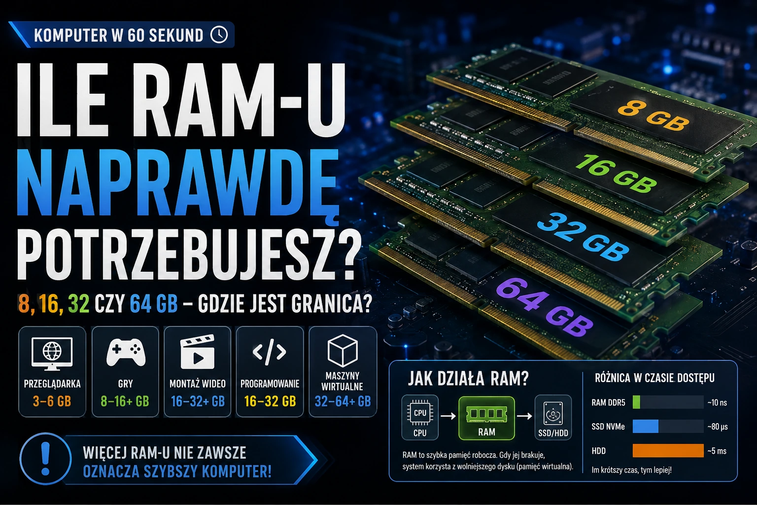 Ile pamięci operacyjnej potrzebujesz?