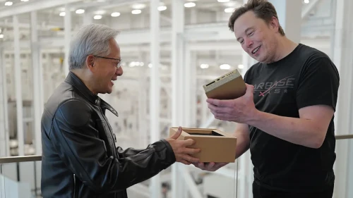 Jensen Huang i Elon Musk