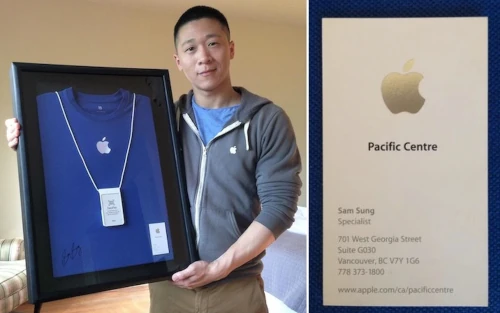 Pracownik Apple Sam Sung
