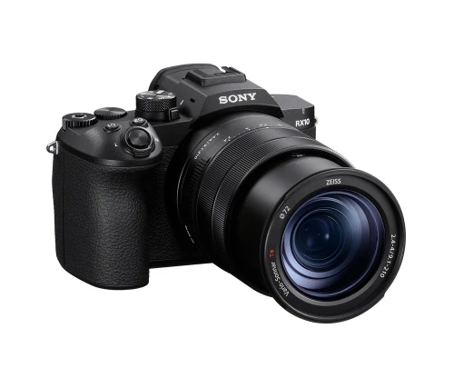 Sony RX10 V widziany z lewej strony