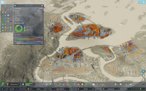 Cities: Skylines II mapa populacji