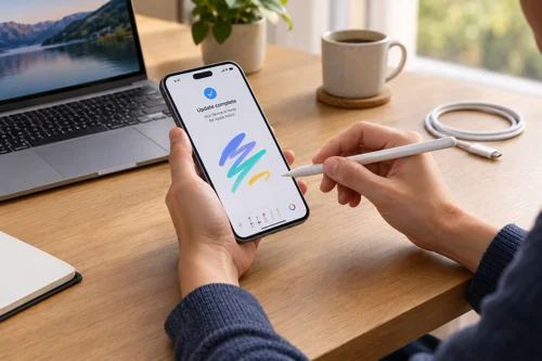 Apple Pencil ma trafić do iPhone’a Duo dopiero w iOS 27.2