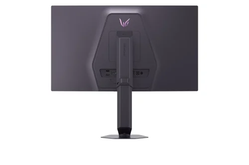 Tył monitora LG UltraGear 25G590B-B z podświetlanym logo