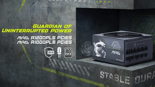 MSI MAG A1200PLS PCIE5 MSI MAG A1000PLS PCIE5 80 PLUS Platinum