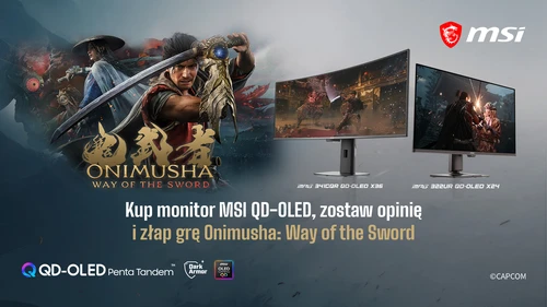 Kup monitor MSI QD-OLED i zdobądź kod do Onimusha Way of the Sword